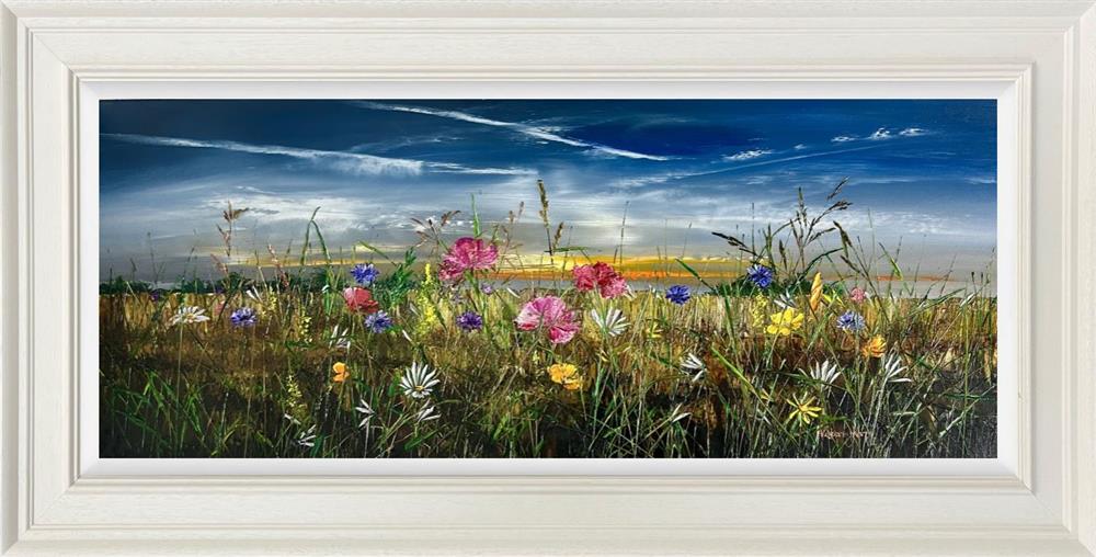 Kimberley Harris - 'Waves Of Wildflowers' - Framed Original Art