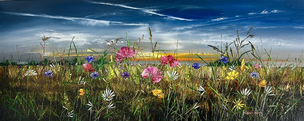 Kimberley Harris - 'Waves Of Wildflowers' - Framed Original Art