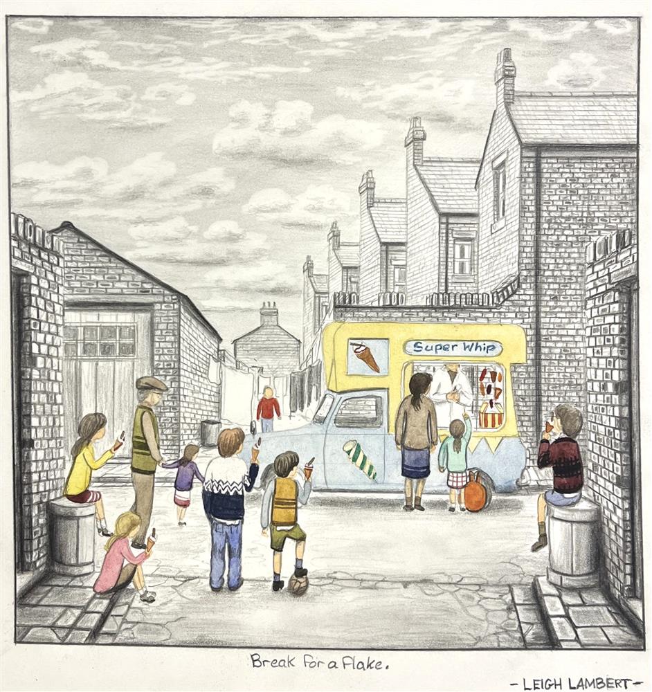 Leigh Lambert - 'Break For A Flake'  - Framed Original Artwork