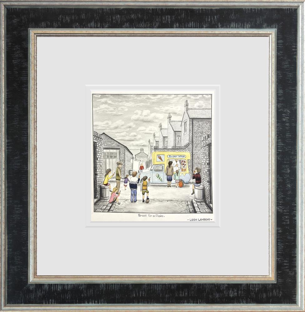 Leigh Lambert - 'Break For A Flake'  - Framed Original Artwork