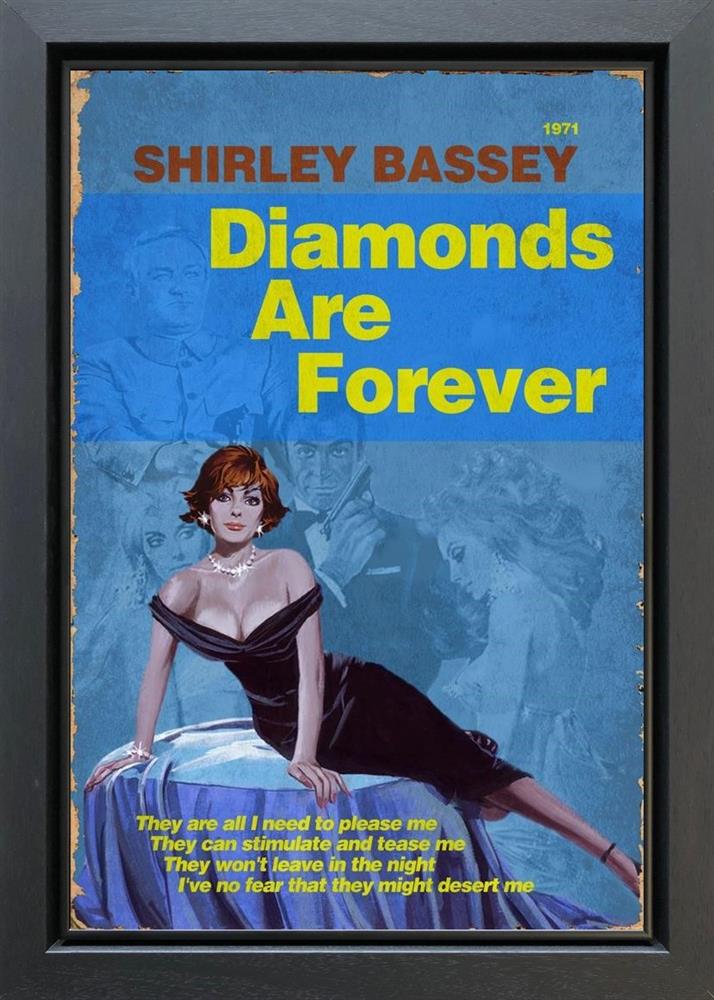 Linda Charles - '1971 - Diamonds Are Forever' - Framed Original Artwork