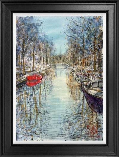 Nigel Cooke - 'Reflections Of The Canals' - Framed Original Artwork