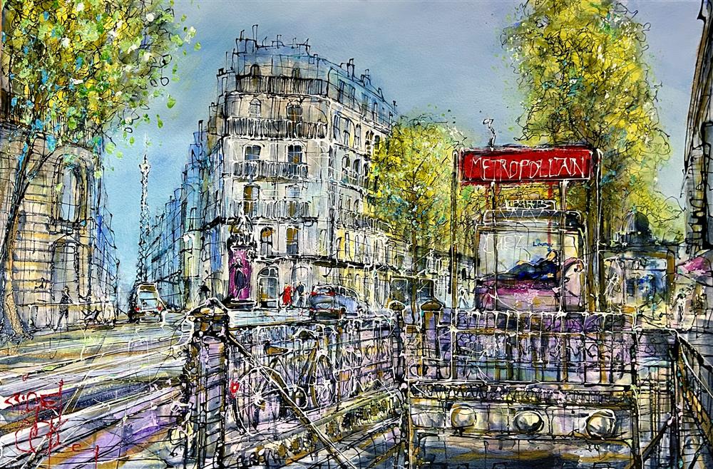 Nigel Cooke - 'Urban Arteries' - Framed Original Artwork