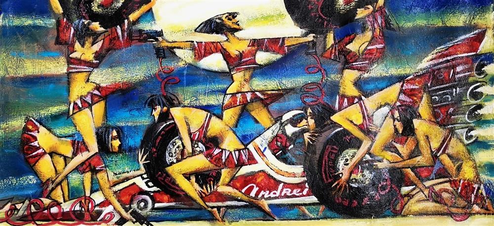 Andrei Protsouk - 'New Wheels' - Framed Original Artwork