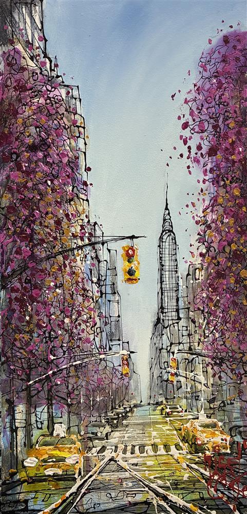 Nigel Cooke - 'New York's Blooming Avenue' - Framed Original Artwork