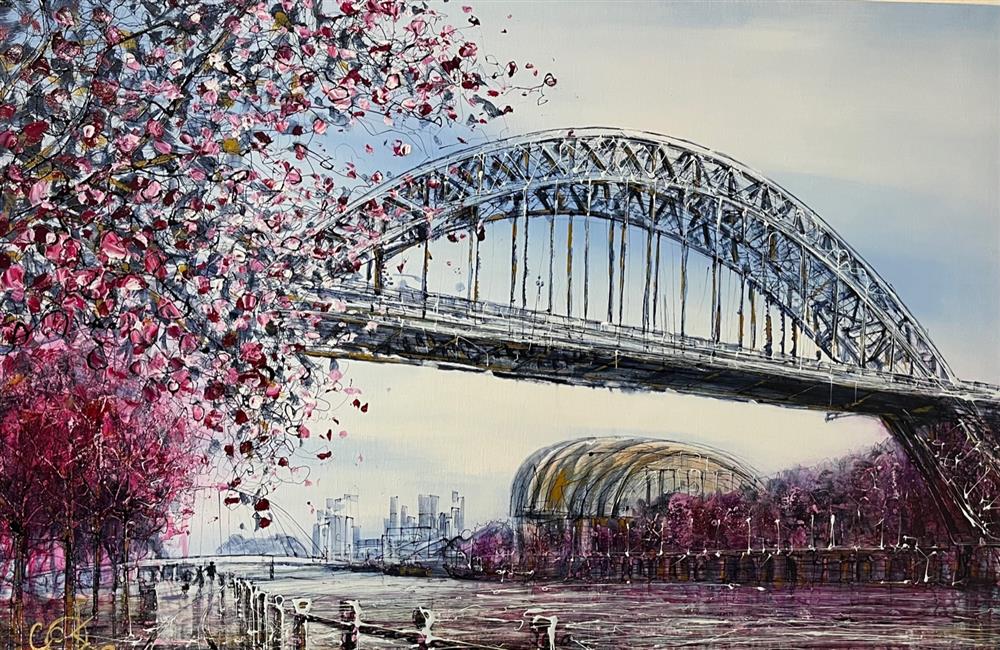 Nigel Cooke - 'Newcastle Last And Present'  -  Original Deluxe Box Canvas