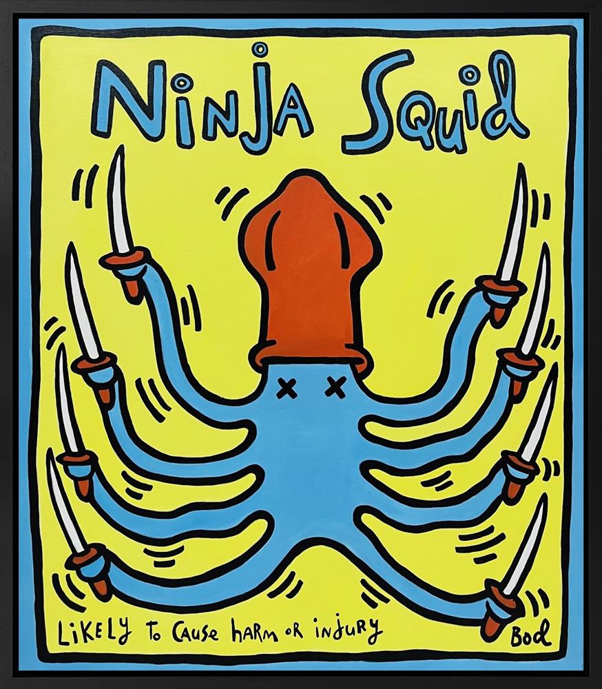 Michael Abrams - 'Ninja Squid - Bod Series' - Framed Original Artwork