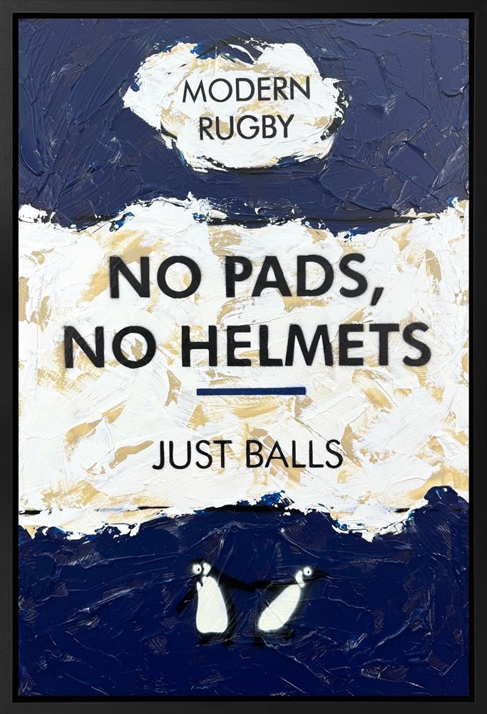 Hue Folk - 'No Pads, No Balls' - Framed Original Art