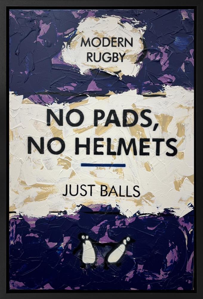 Hue Folk - 'No Pads, No Helmets' - Framed Original Artwork