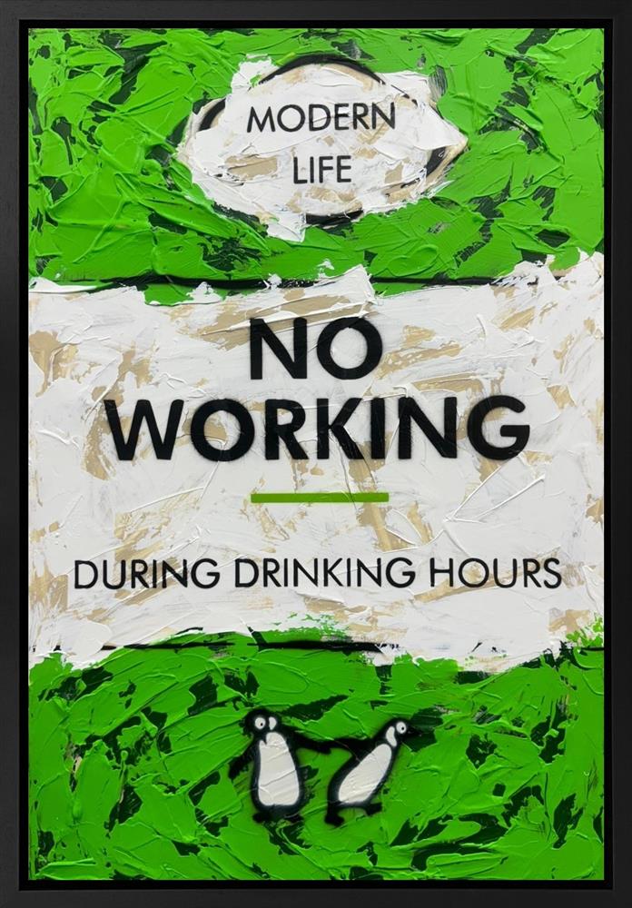 Hue Folk - 'No Working' - Framed Original Artwork