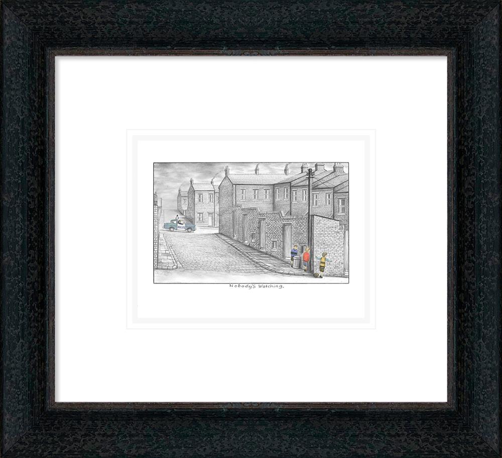 Leigh Lambert - 'Nobody's Watching - Sketch' - Framed Limited Edition