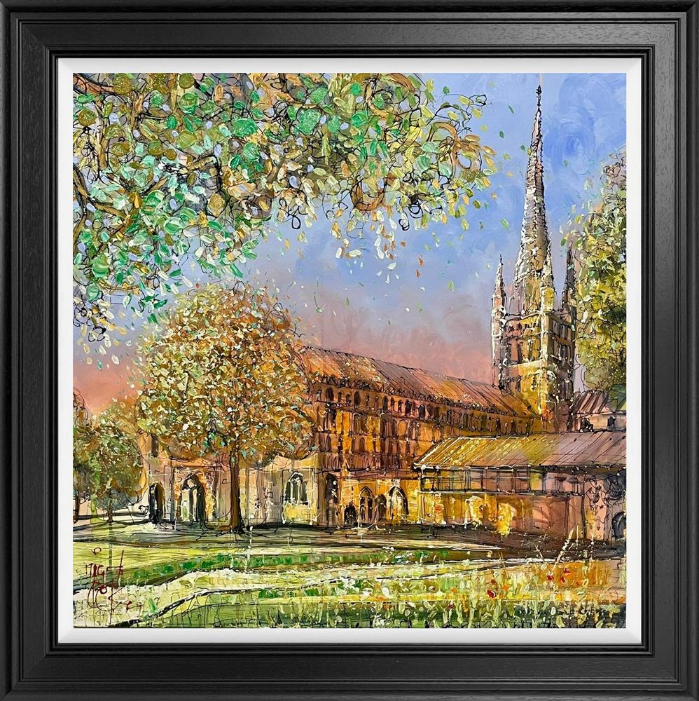 Nigel Cooke - 'Norwich Cathedral' - Framed Original Artwork