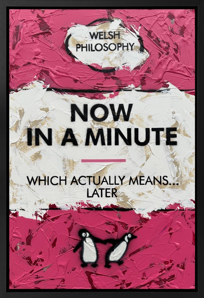 Hue Folk - 'Now In A Minute' - Framed Original Artwork