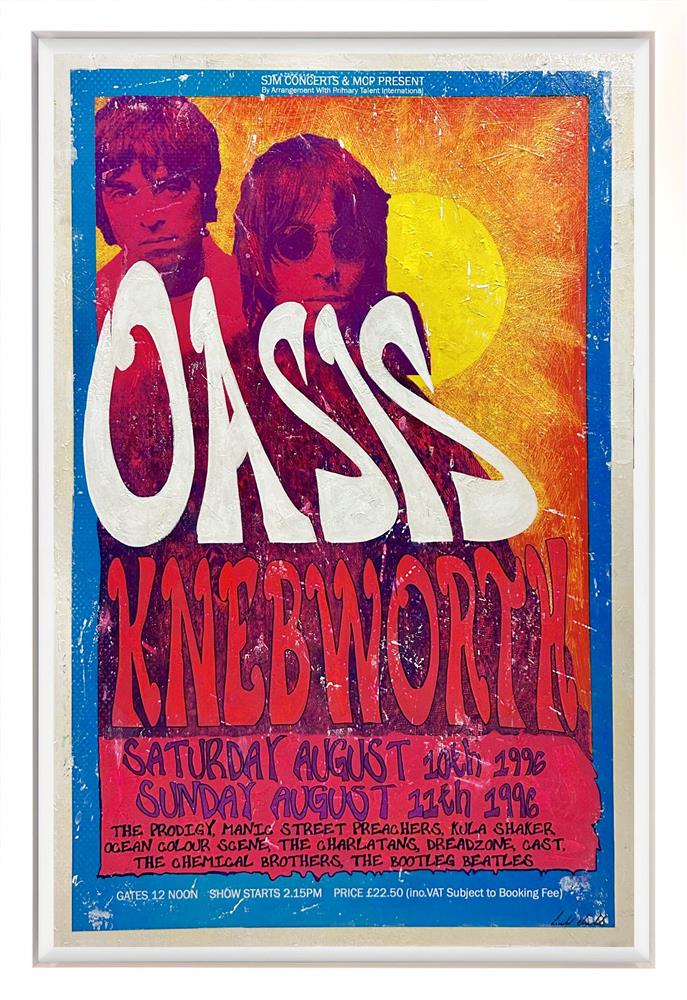 Linda Charles - 'Oasis - Knebworth, August 1996' - Framed Original Artwork