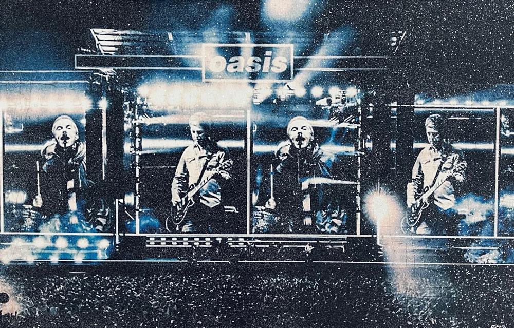 Fezz - 'Oasis - Opening Night, Cardiff 2025' - Framed Original Artwork