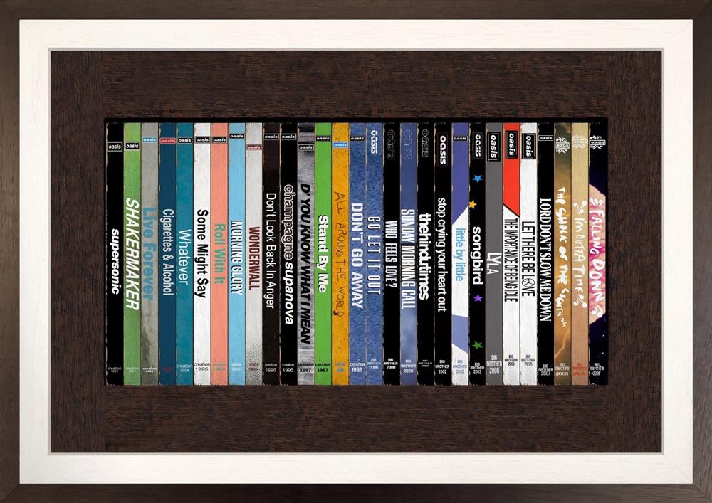 Linda Charles - 'Oasis The Singles  - ReBooked' - Framed Original Artwork