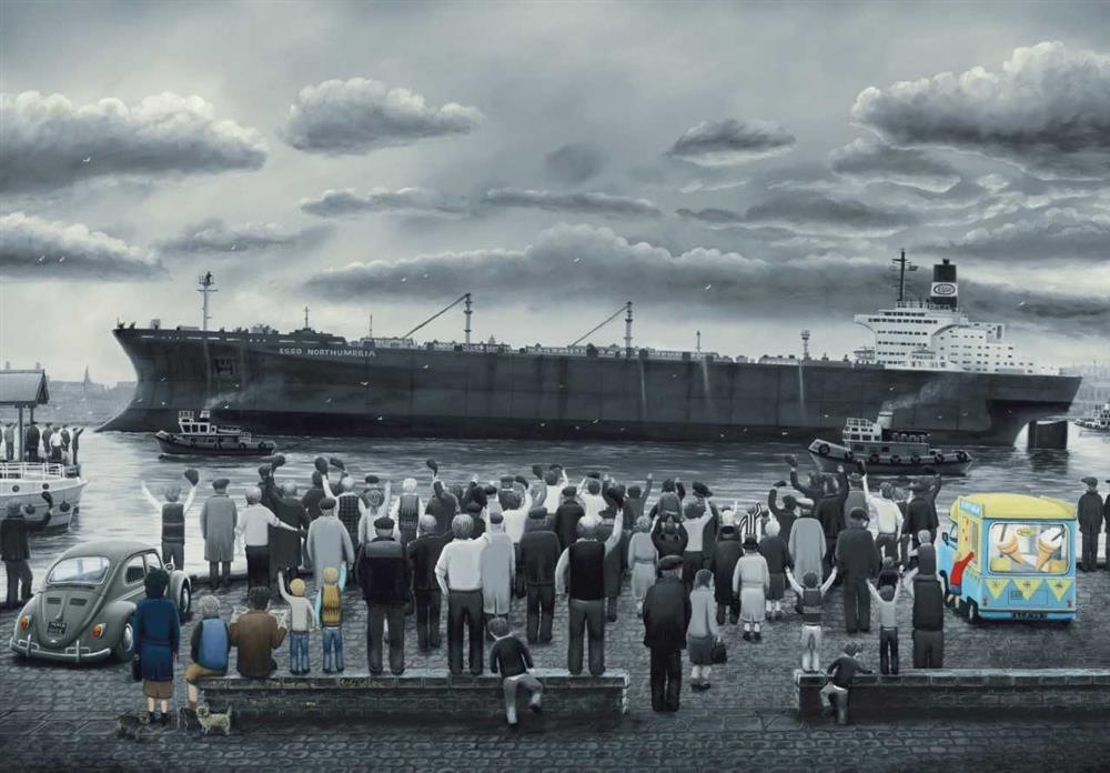 Leigh Lambert - 'Off She Goes - Canvas Deluxe' - Framed Limited Edition Art