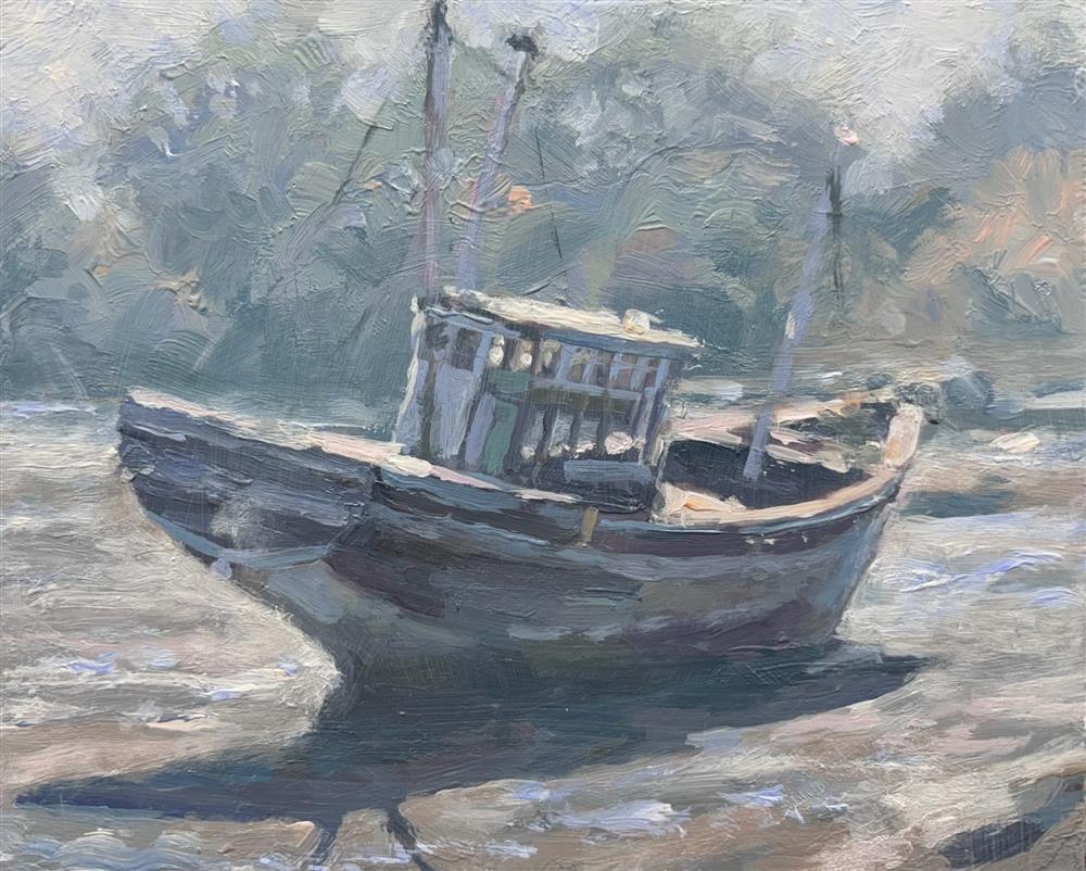 Rachele Dryden-Smith - 'Old Trawler' - Framed Original Artwork