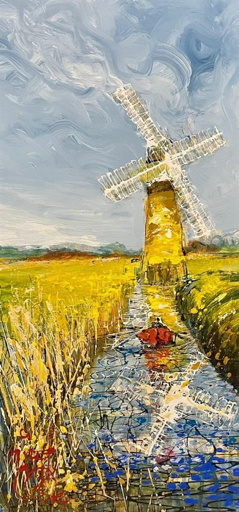 Nigel Cooke - 'On The Broads' - Framed Original Artwork