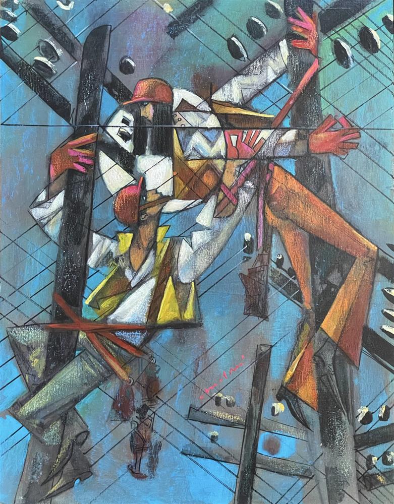 Andrei Protsouk - 'On The Line Of Duty' - Framed Original Artwork