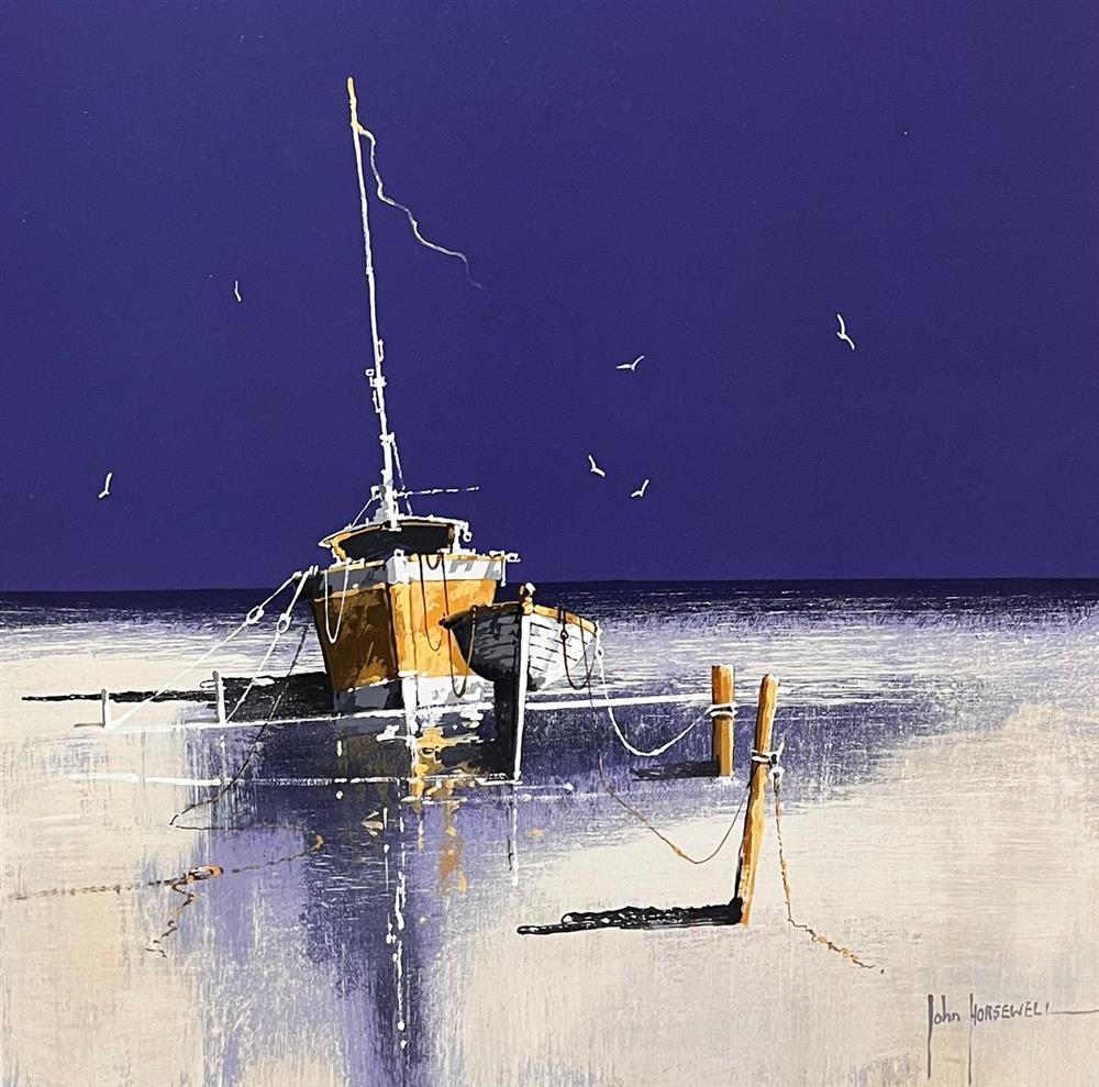 John Horsewell - 'On The Shore Alone' - Framed Original Artwork