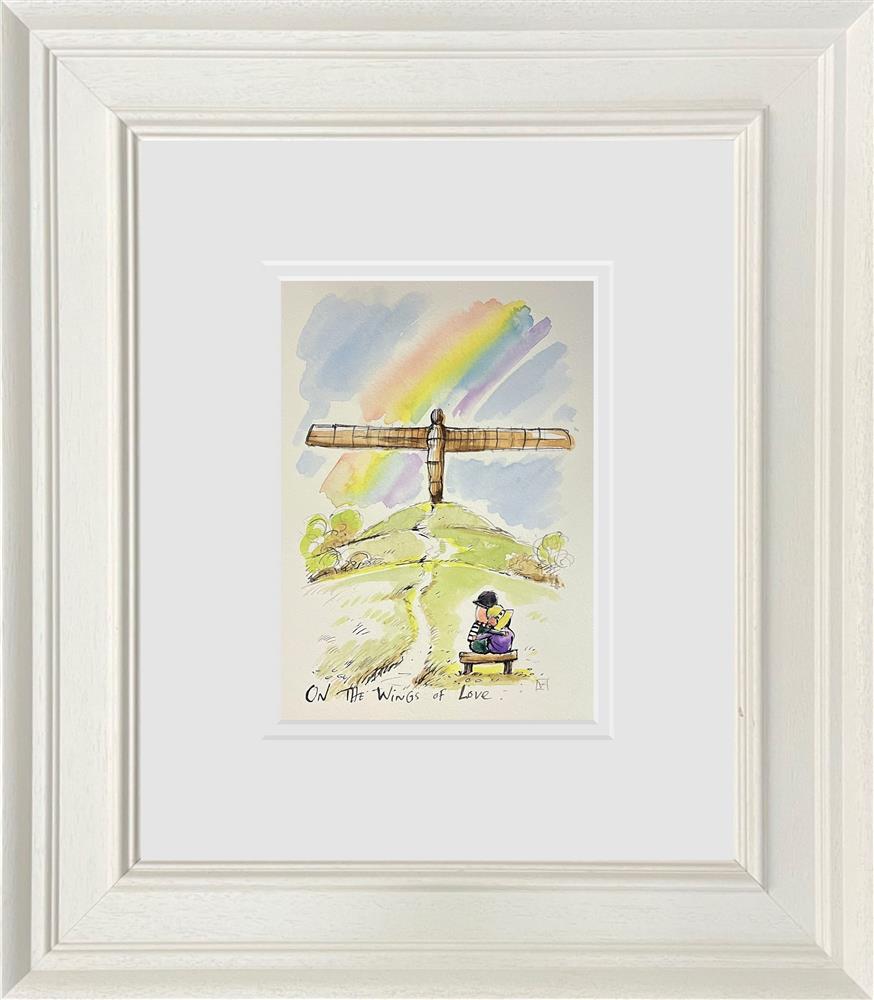 Michael Abrams - 'On The Wings Of Love - Sketch' - Framed Original Art