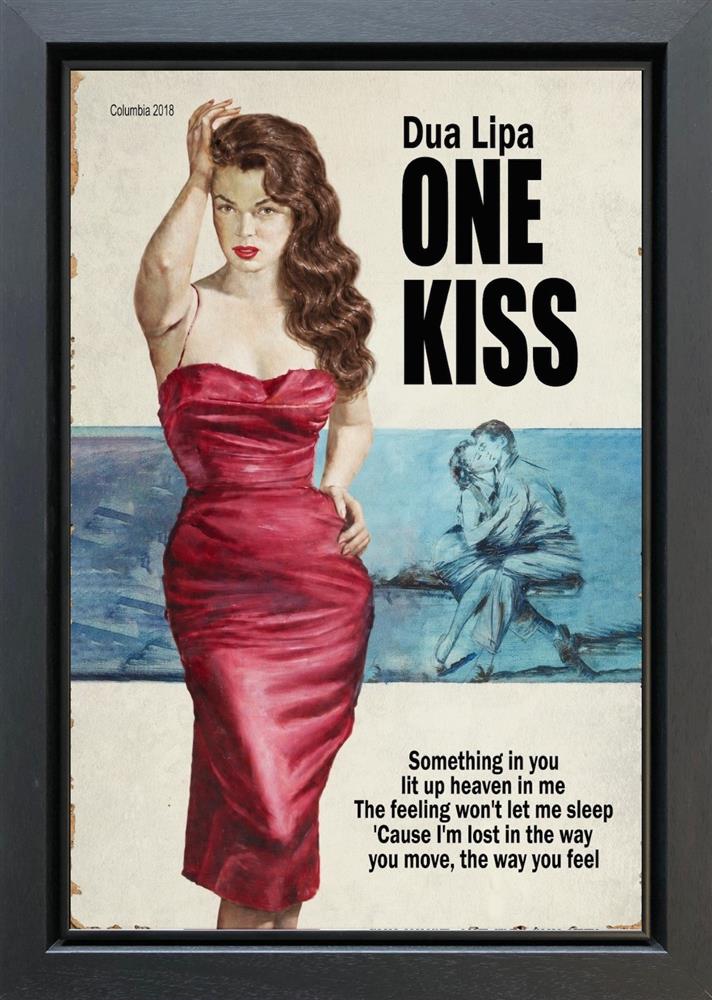 Linda Charles - 'One Kiss' - Framed Original Artwork