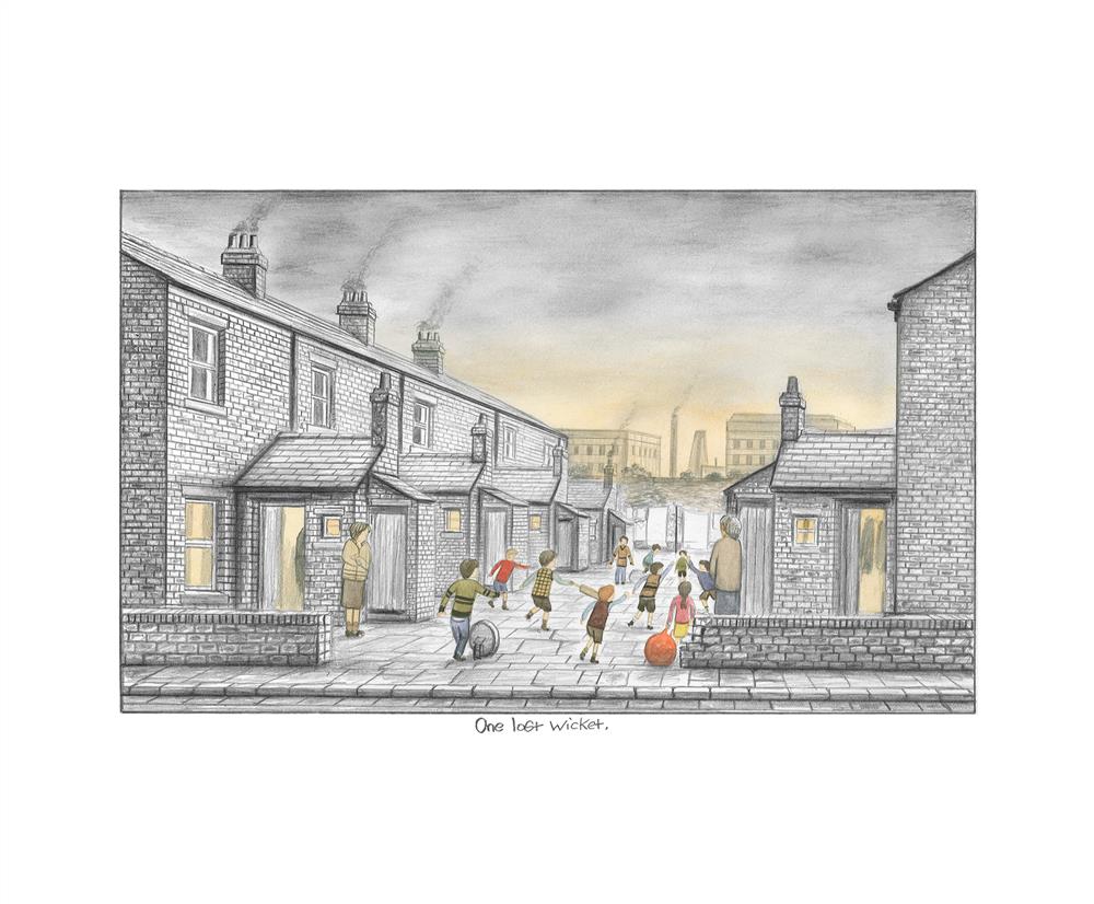 Leigh Lambert - 'One Last Wicket - Sketch' - Framed Limited Edition
