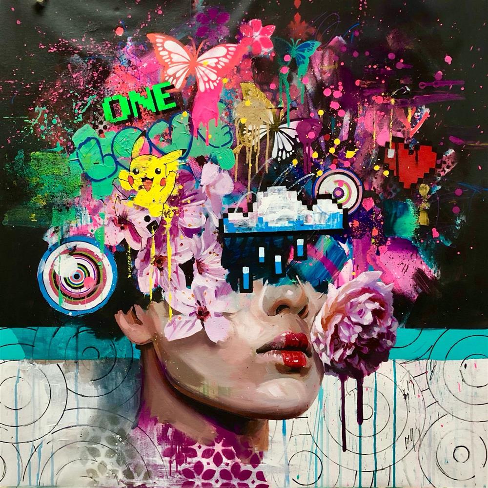 Zinsky - 'One' - Framed Original Artwork