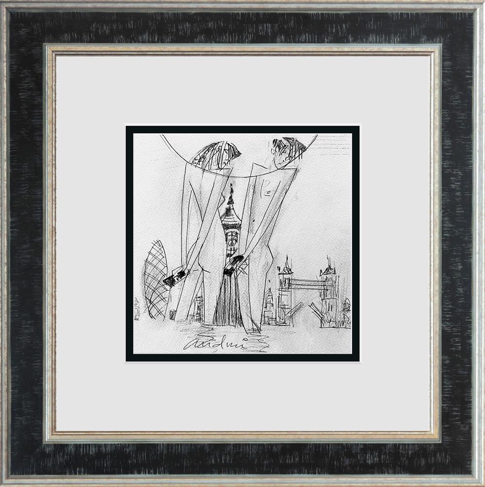 Andrei Protsouk - 'Online Date - Study' - Framed Original Art