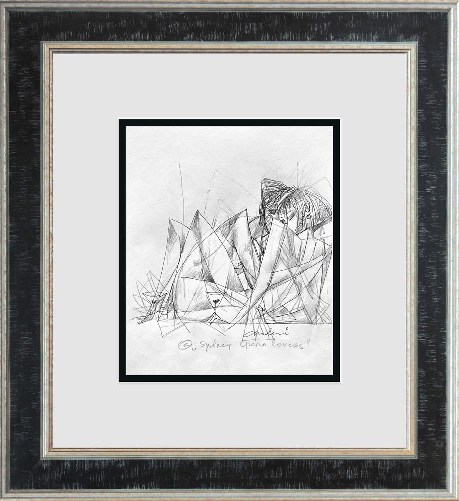 Andrei Protsouk - 'Opera Lovers - Line Study' - Framed Original Art