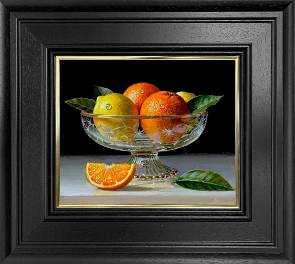 Tony Owens - 'Oranges And Lemons In A Bowl' - Framed Original Artwork