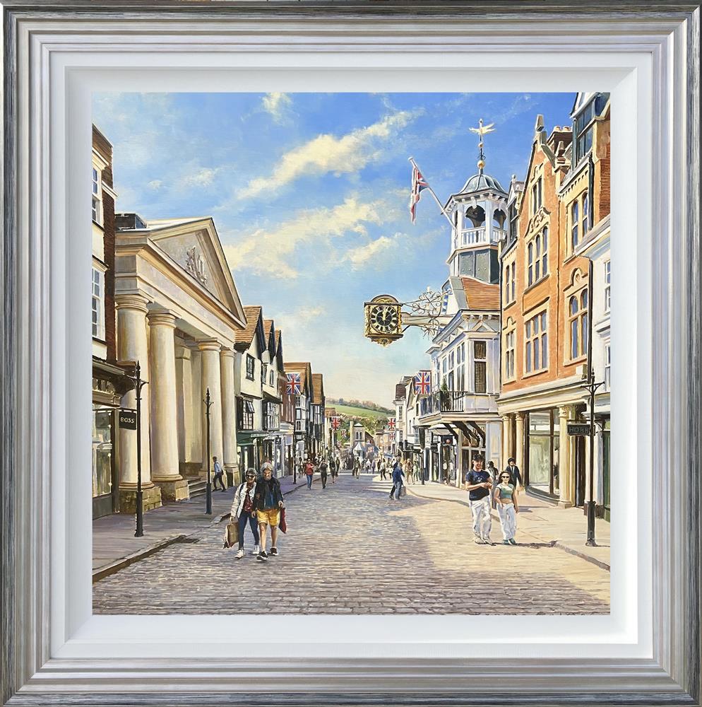 Duncan Palmar RSMA - 'Our High Street' - Framed Original Art
