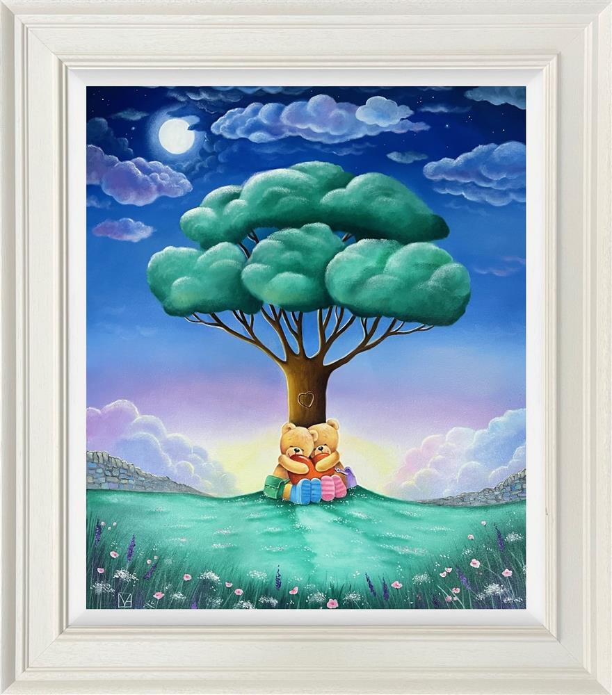 Michael Abrams - 'Our Love , Carved In Time' - Framed Original Artwork