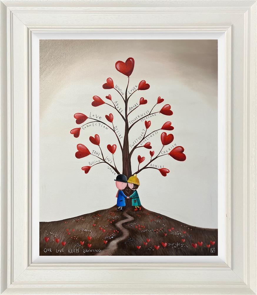 Michael Abrams - 'Our Love Keeps Growing' - Framed Original Art