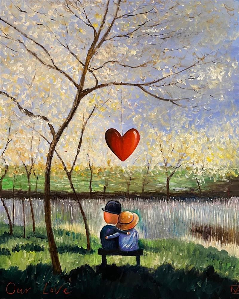 Michael Abrams - 'Our Love - Framed Original Art