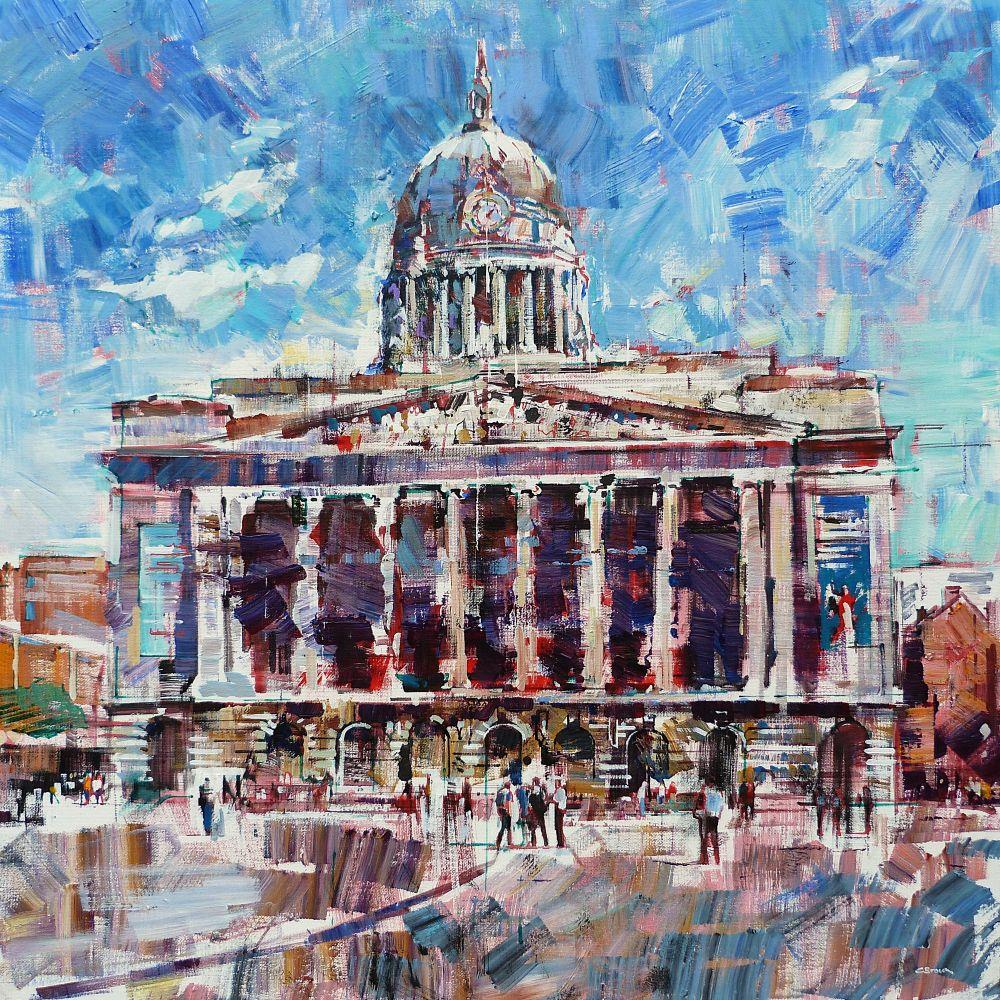 Colin Brown - 'Our Nottingham Meeting Point' - Framed Original Artwork