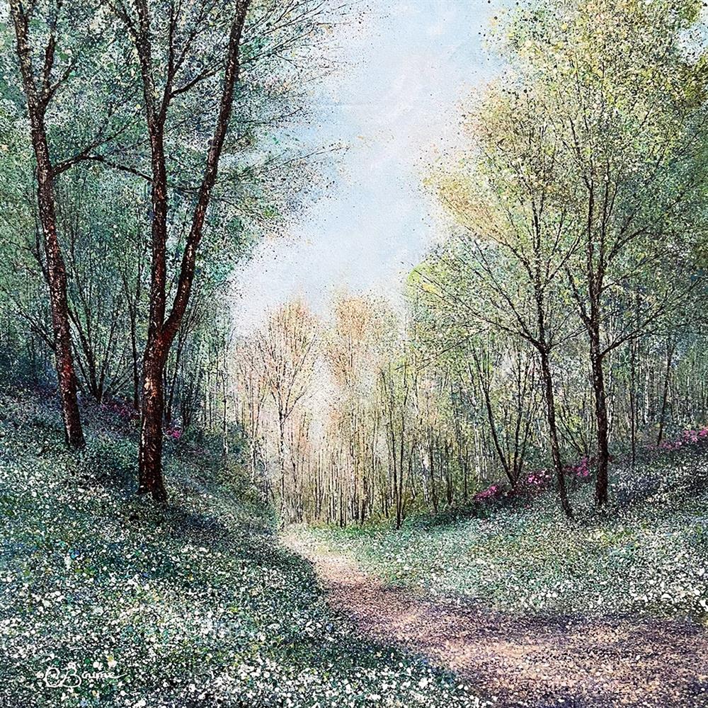 Chris Bourne - 'Our Woodland Begins To Bloom' - Framed Original Art