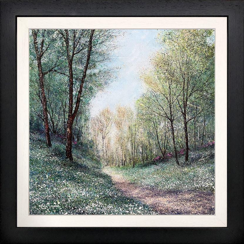 Chris Bourne - 'Our Woodland Begins To Bloom' - Framed Original Art