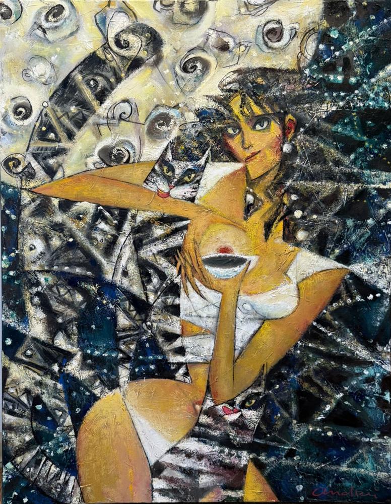 Andrei Protsouk - 'Over Spilled Milk' - Framed Original Artwork