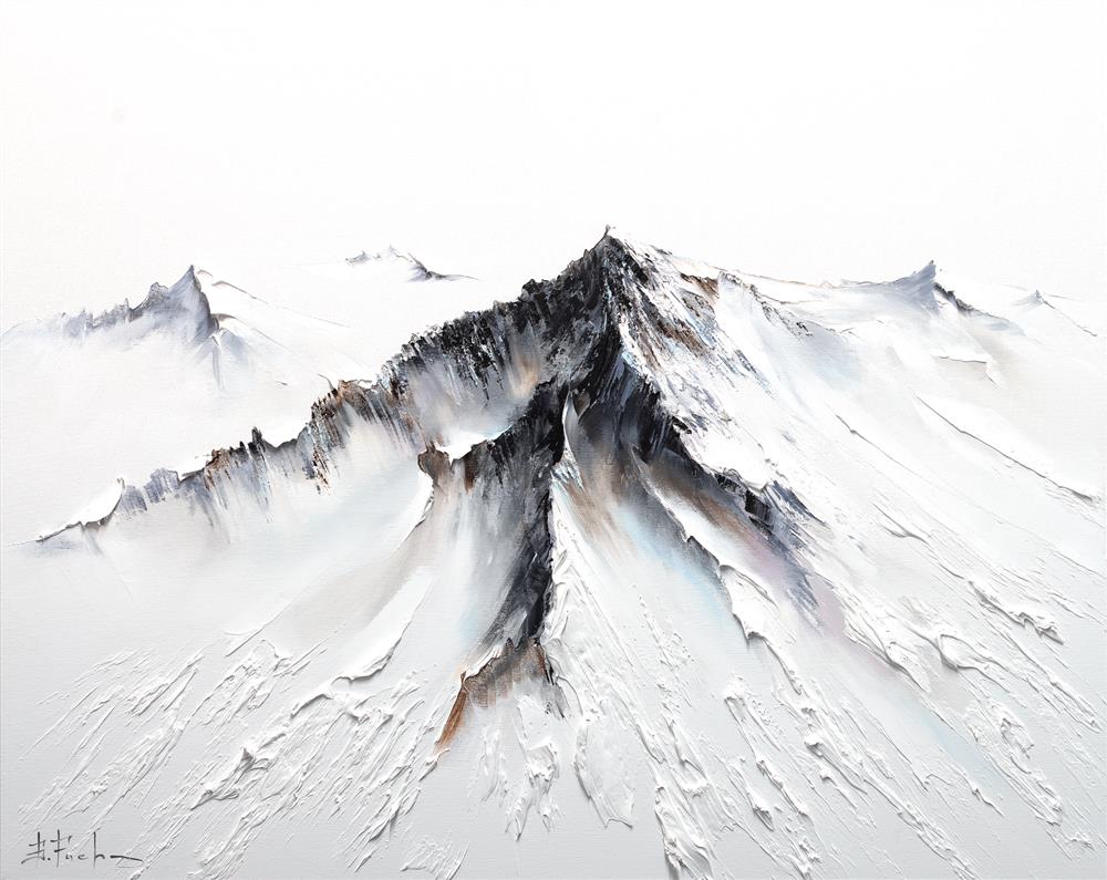 Bozhena Fuchs- 'Over The Edge Of Silence' - Framed Original Artwork