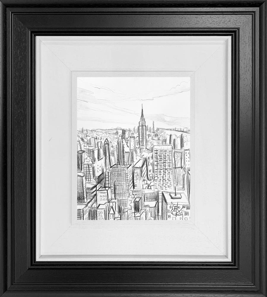 Nigel Cooke - 'Looking Over Manhattan' - Framed Original Study
