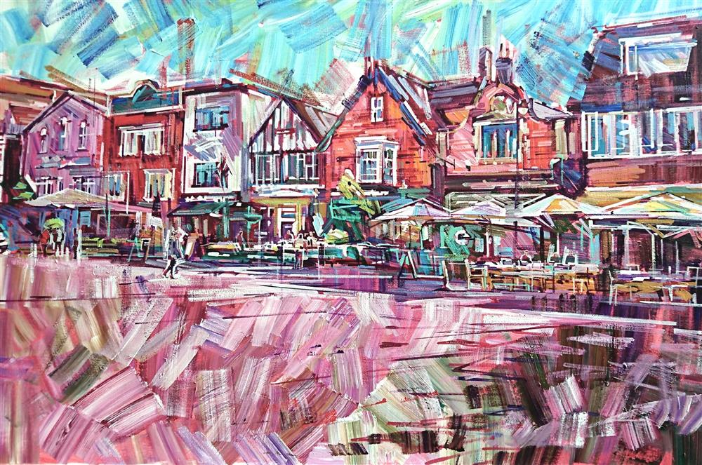 Colin Brown - 'Ox Row On The Square' - Framed Original Art