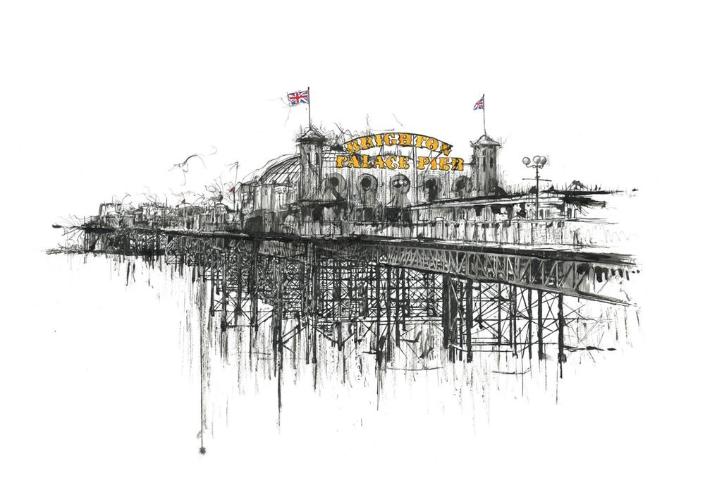 Scott Tetlow - 'Palace Pier' - Framed Limited Edition Print
