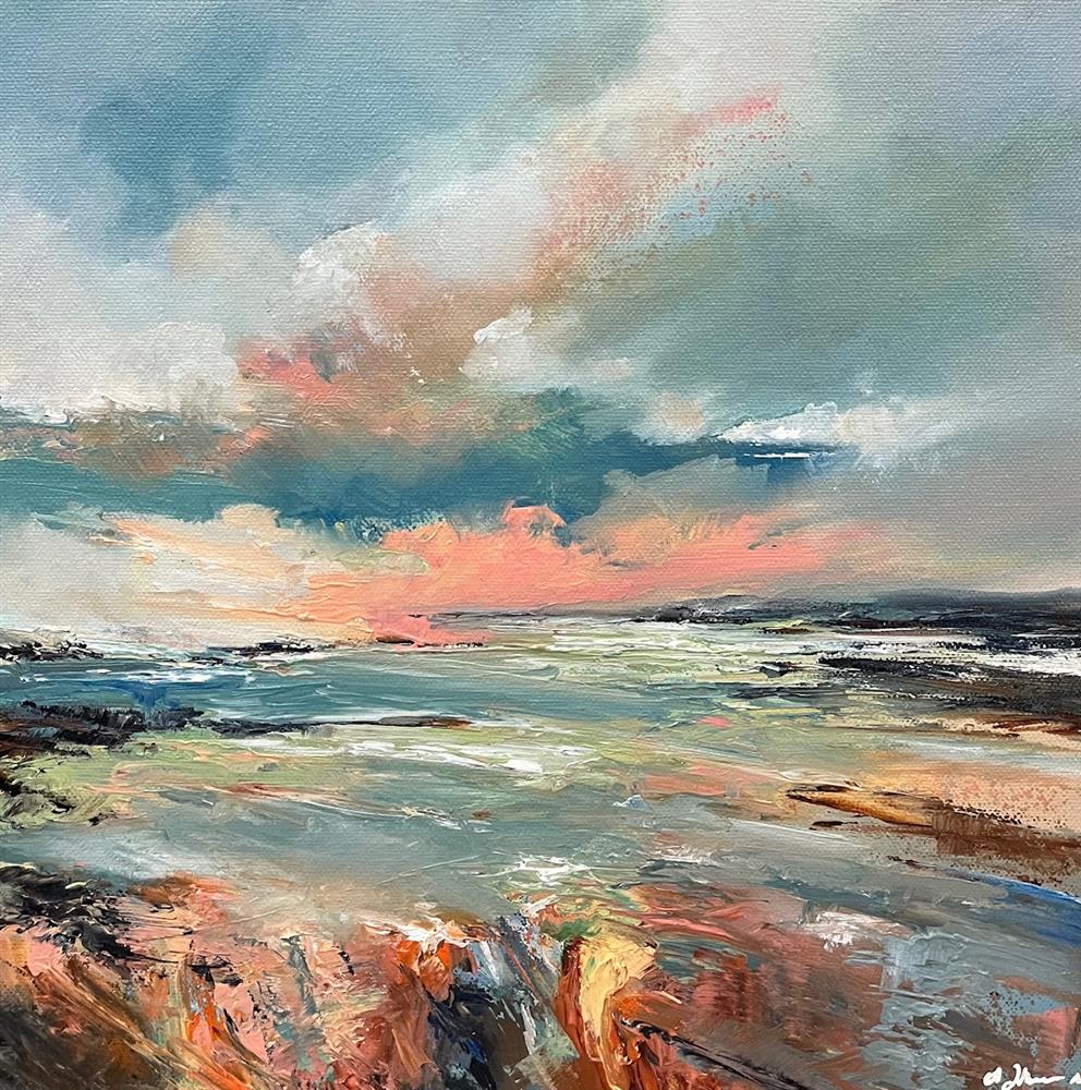 Alison Johnson - 'Pale Shores' - Framed Original Artwork