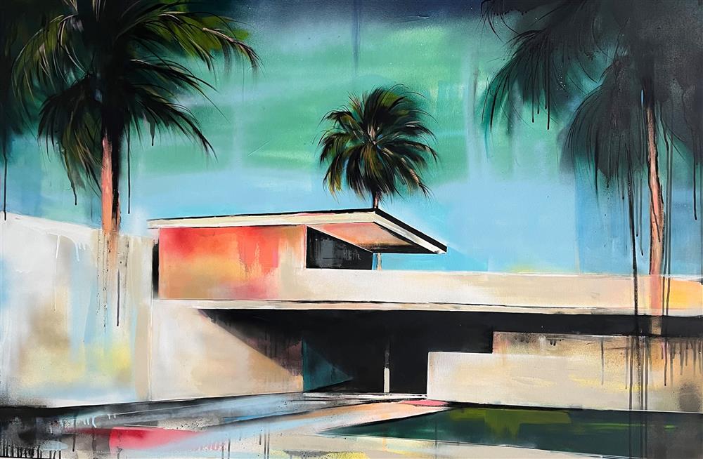 Joss Clapson - 'Palm Springs' - Framed Original Art