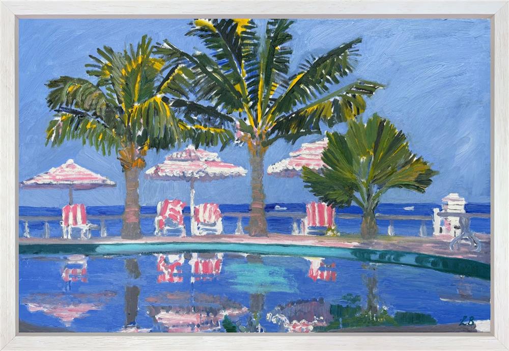 Leila Barton - 'Parasols And Reflections' - Framed Original Artwork