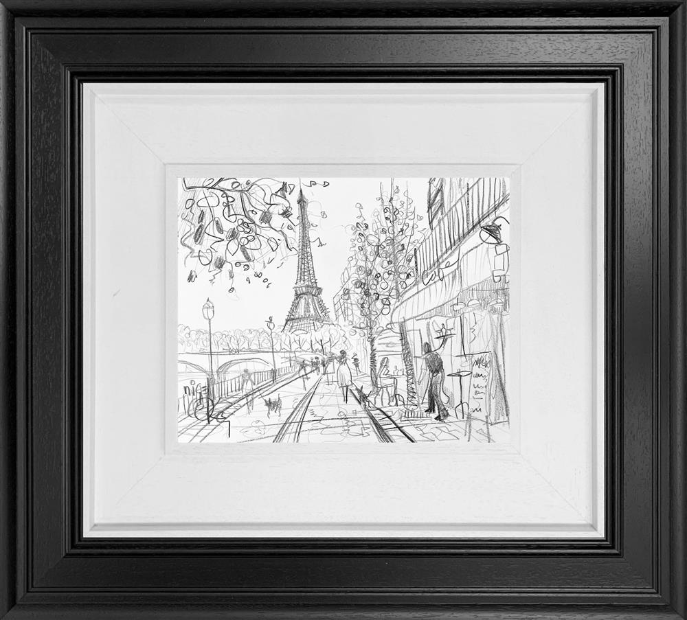 Nigel Cooke - 'Paris City Life' - Framed Original Study