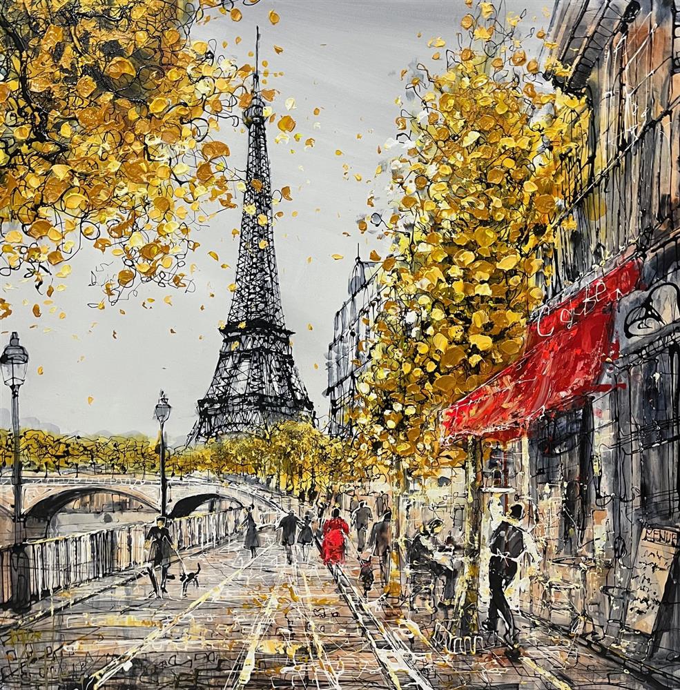 Nigel Cooke - 'Paris City Life' - Framed Original Artwork