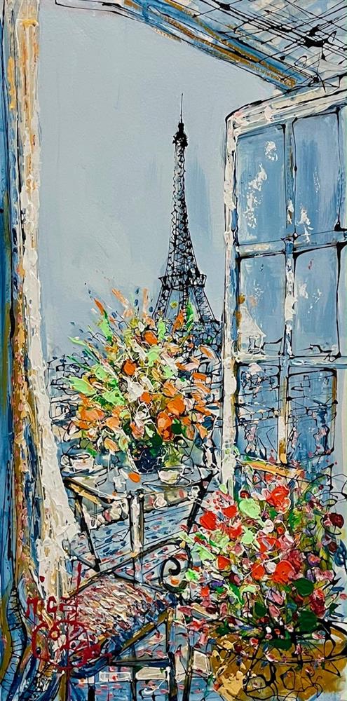 Nigel Cooke - 'Paris From Our Window' - Framed Original Artwork